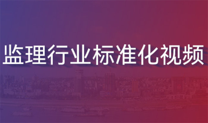 監(jiān)理行業(yè)標(biāo)準(zhǔn)化視頻